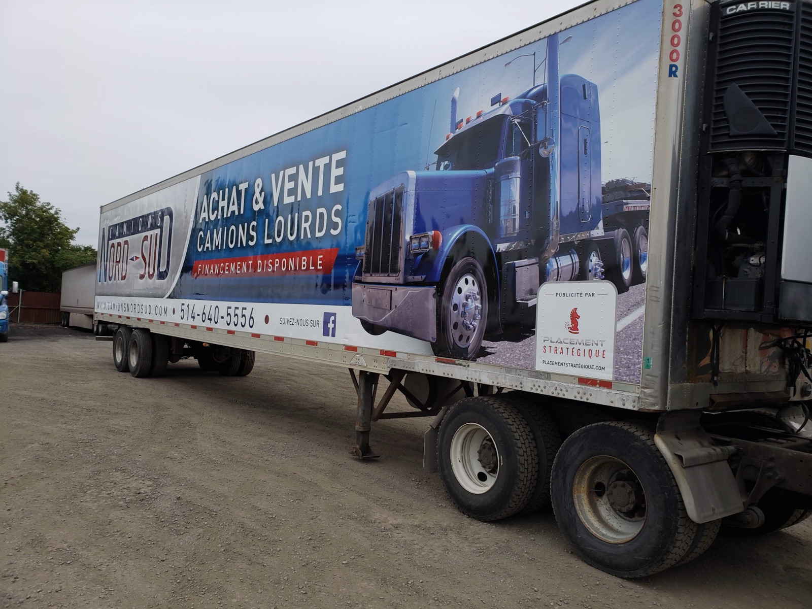 53-ft advertising trailer, full side